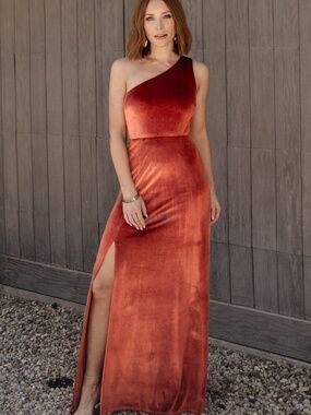 long sleeve maxi satin dress Strong Feelings Red Satin Maxi Dress – Shop the Mint